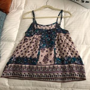 Rebecca Taylor Patterned Sleeveless Top